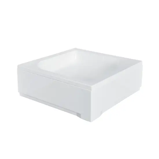 Ares zabudowa do brodzika kwadratowego 90x90x26,5 cm akryl biały